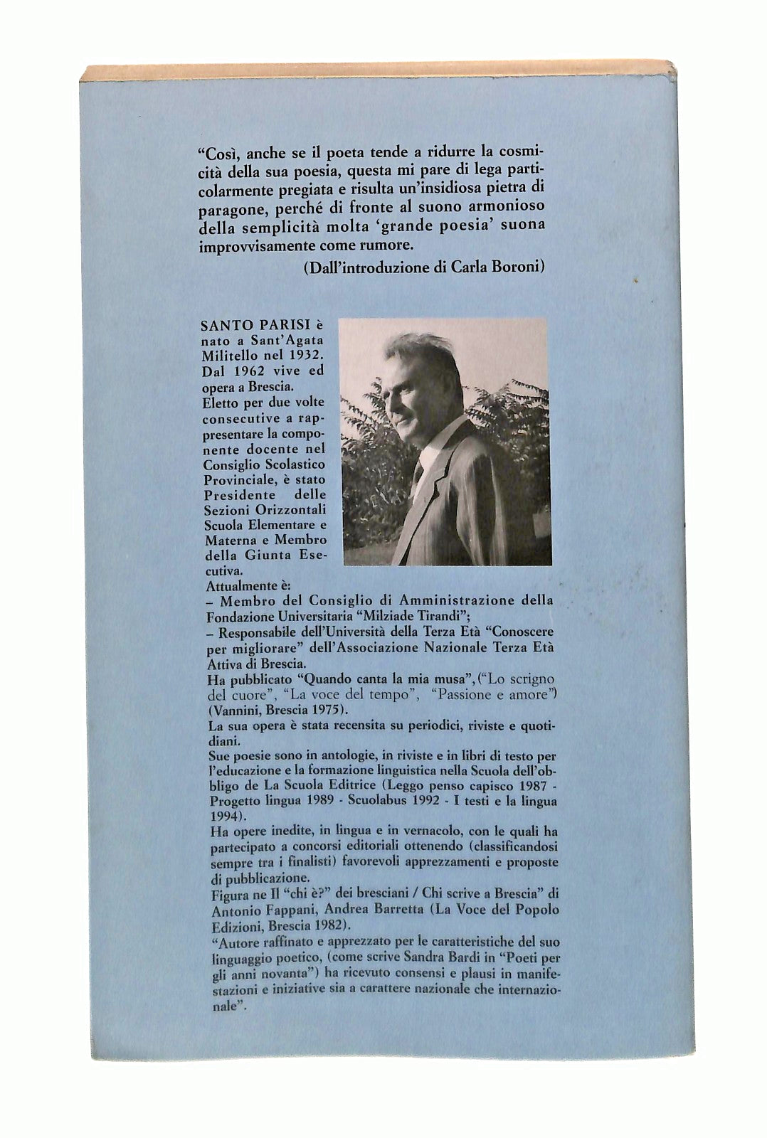 EBOND Poesie Scritte Col Gesso Santo Parisi Vannini 1996 Libro LI048471