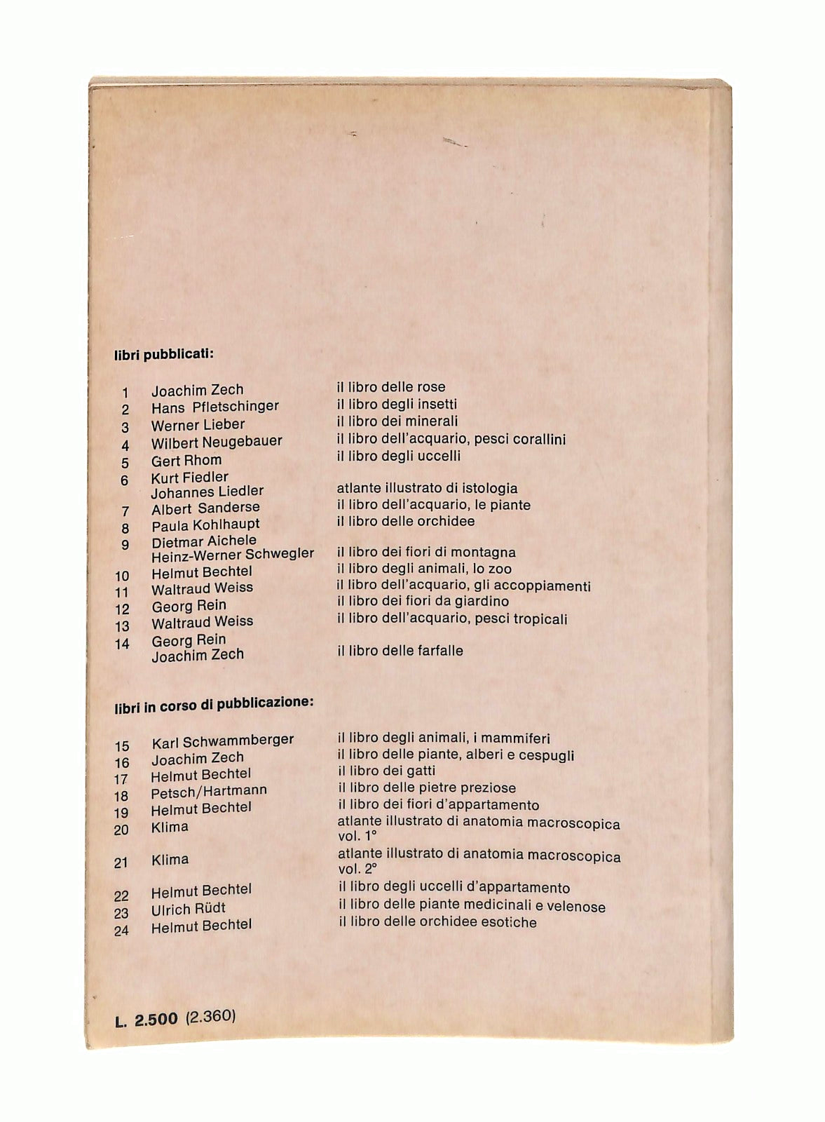 EBOND IlDelle Farfalle Rein Zech Muzzio & C 1975 Libro LI048581