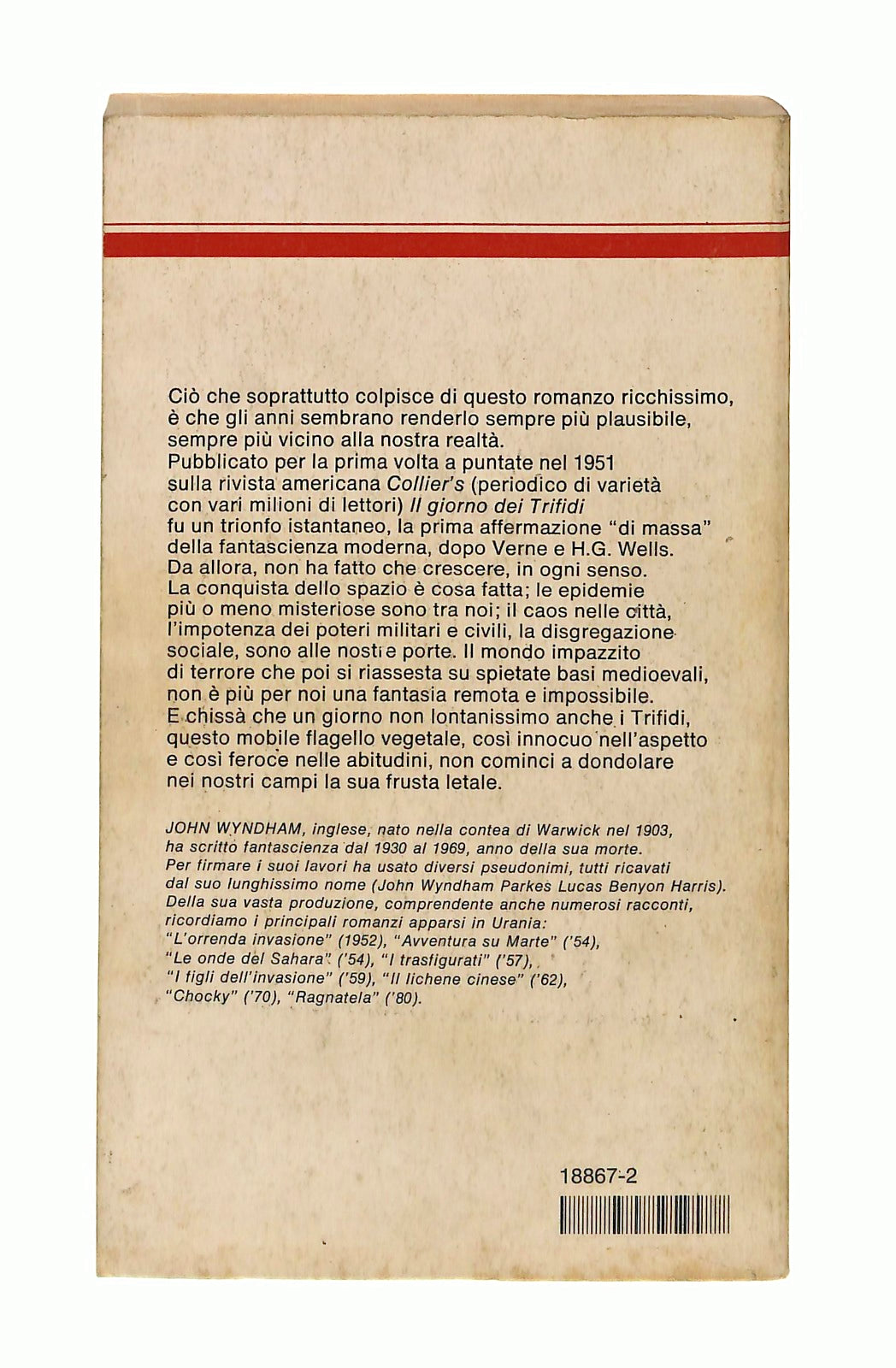 EBOND Il Giorno Dei Trifidi John Wyndham Mondadori Urania 1980 Libro LI048589