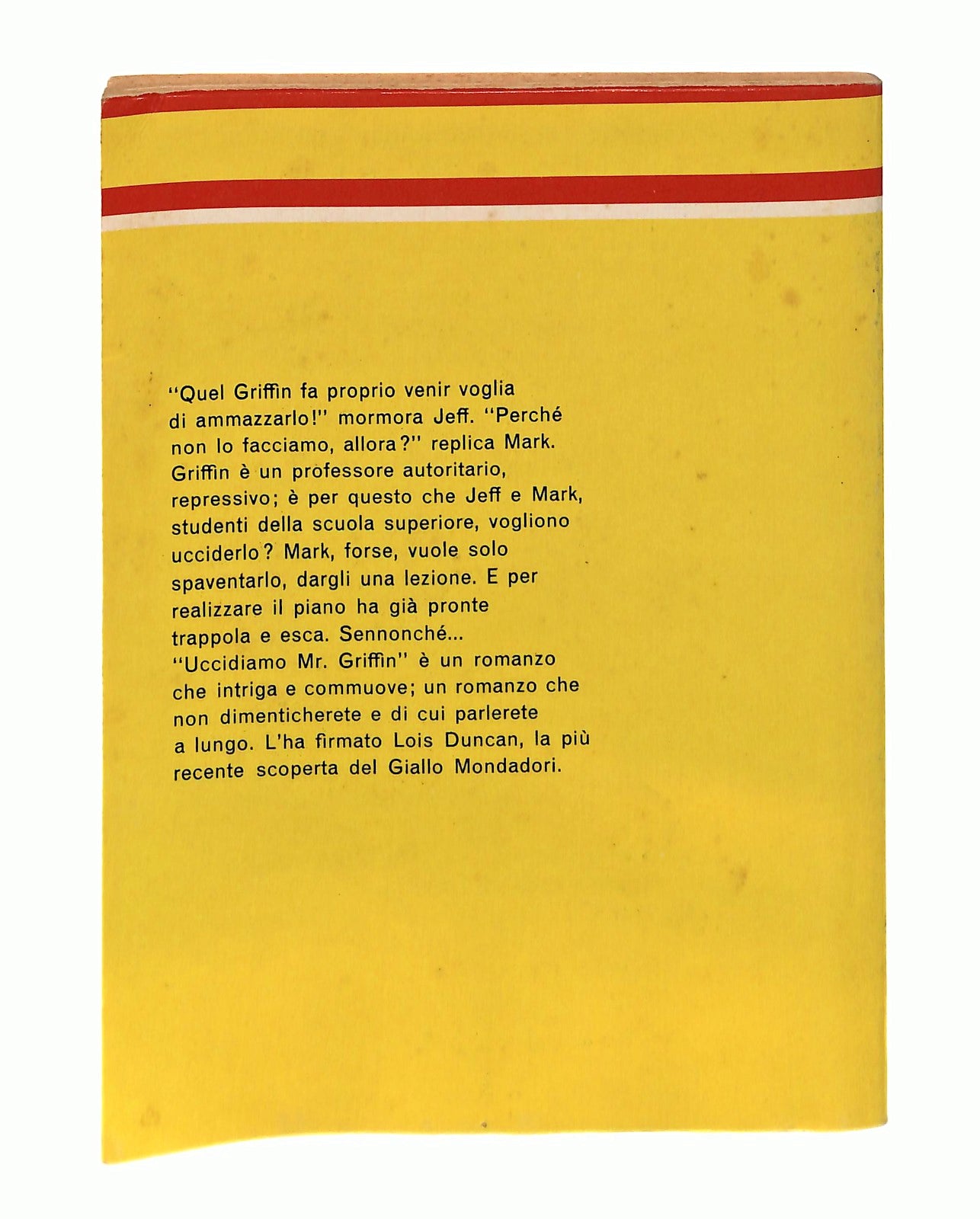 EBOND Uccidiamo Mr Griffin Duncan Il Giallo Mondadori 1980 Libro LI048607