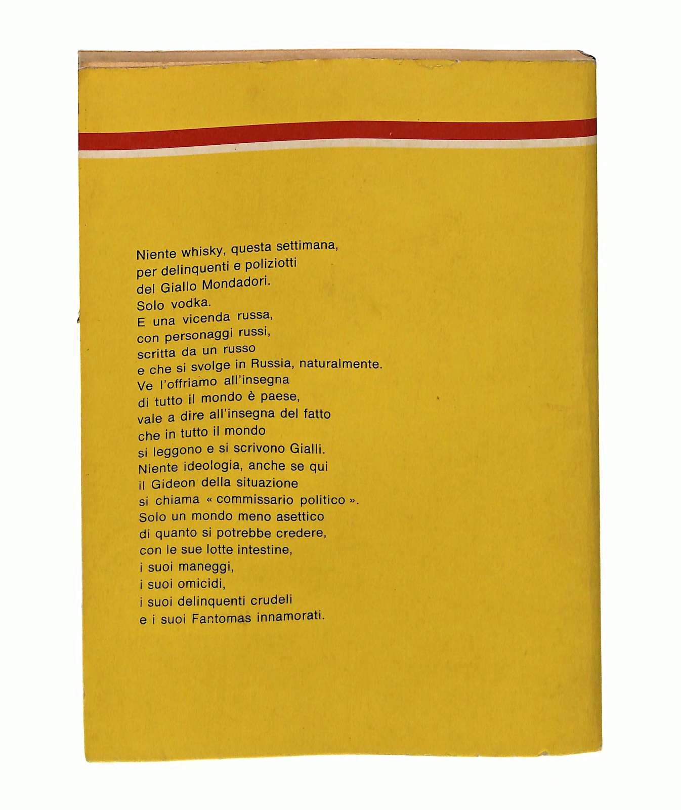 EBOND Cinque Bottiglie Di Vodka Vetrov Il Giallo Mondadori 1976 Libro LI048659