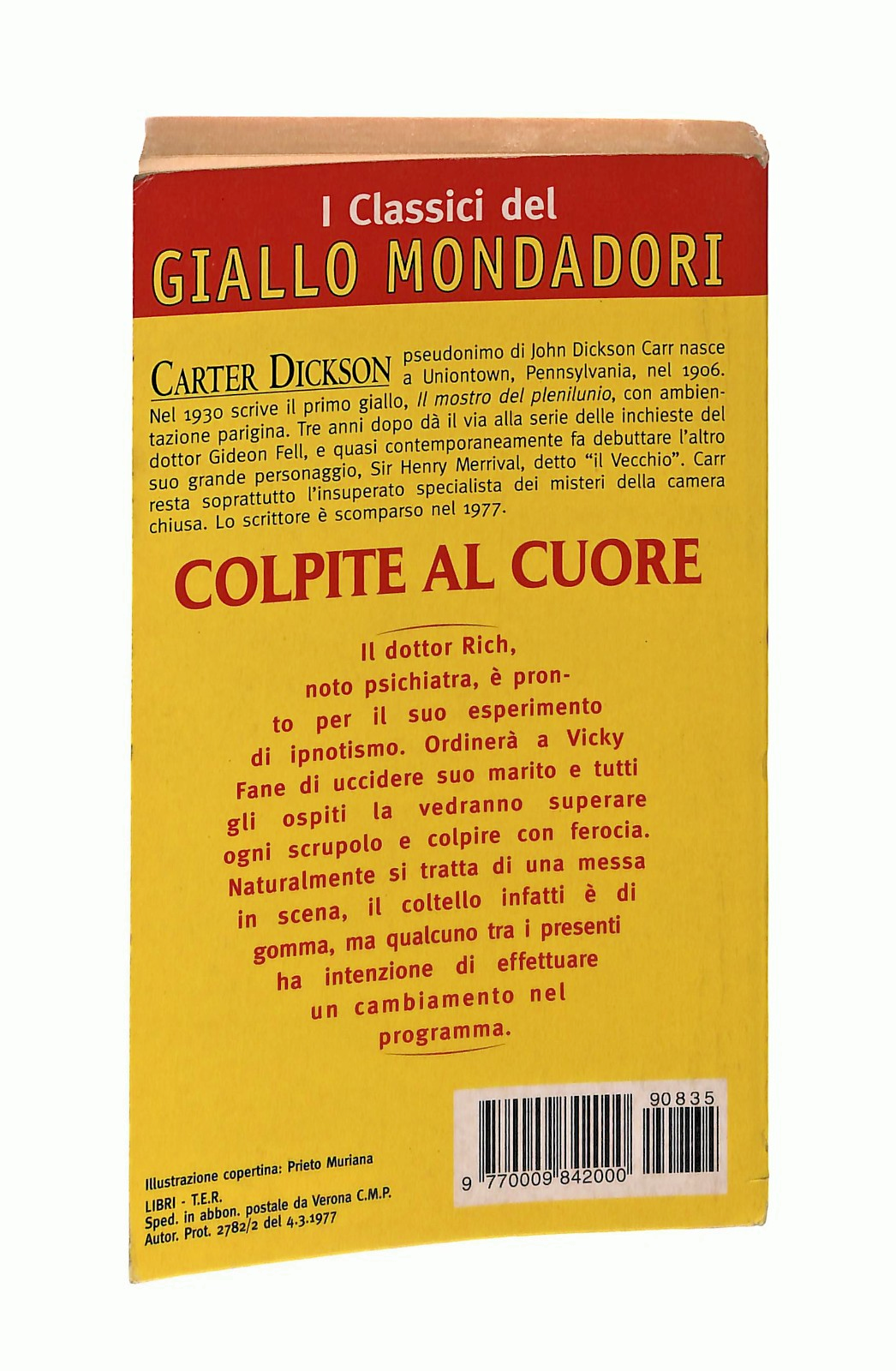 EBOND Colpite Al Cuore Carter Dickson Classici Giallo Mondadori Libro LI048706