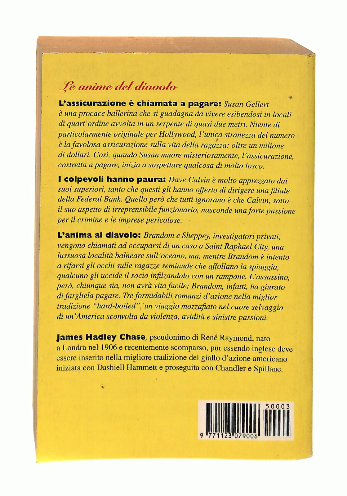 EBOND Le Anime Del Diavolo J H Chase Supergiallo Mondadori 1995 Libro LI048770