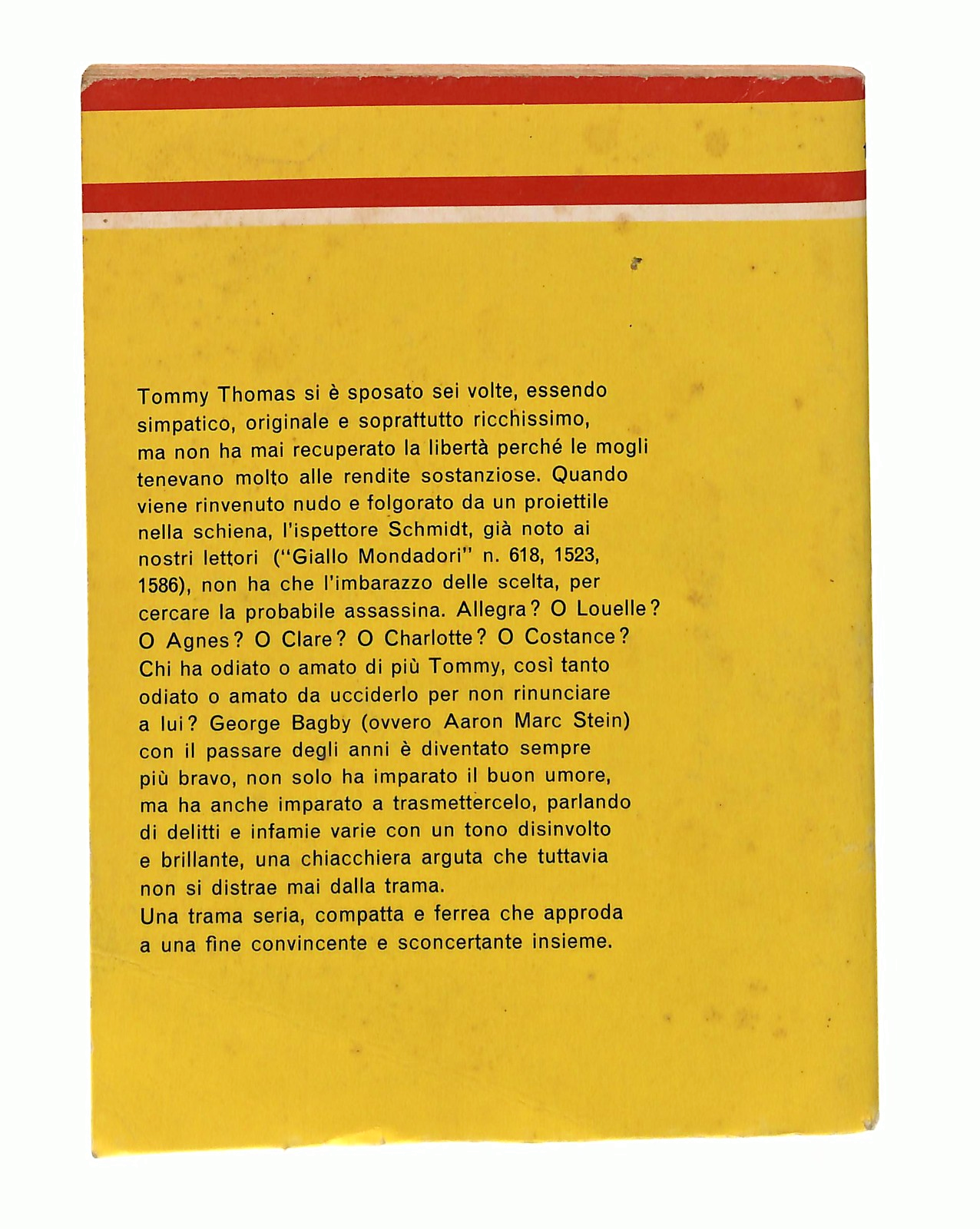 EBOND Le Magnifiche Sei G Bagby Giallo Mondadori 1980 Libro LI048776