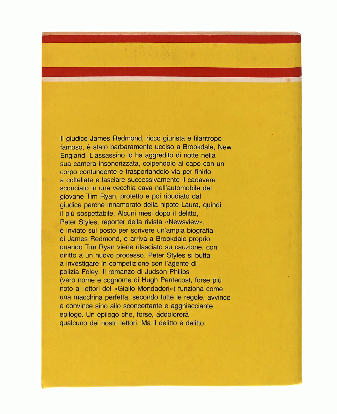 EBOND Peter Styles Delitto Su Misura Philips Il Giallo Mondadori Libro LI048780