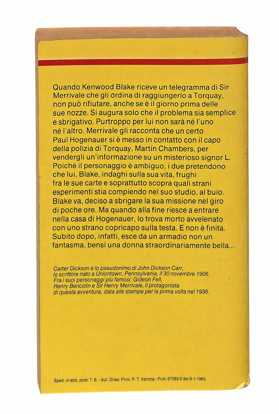 EBOND Delitto Da Burattini Dickson Classici Giallo Mondadori 1986 Libro LI048790