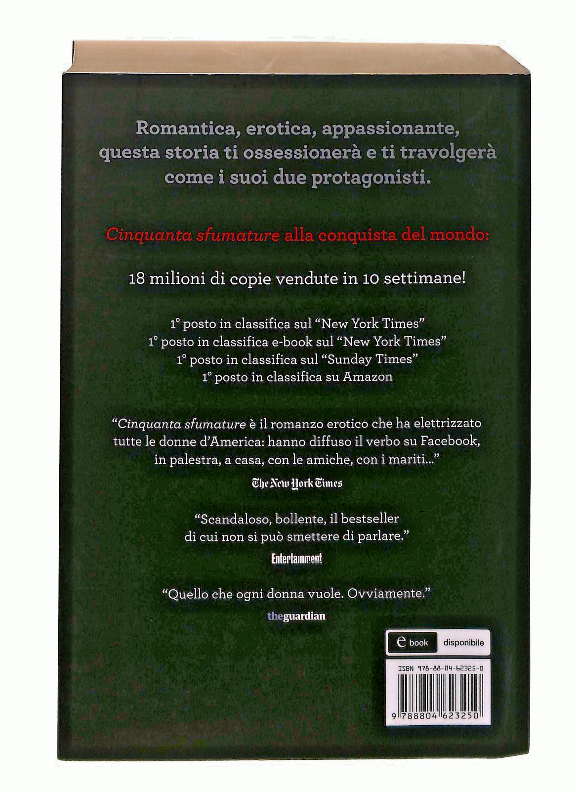 EBOND Cinquanta Sfumature Di Rosso E L James Mondadori Libro LI048890