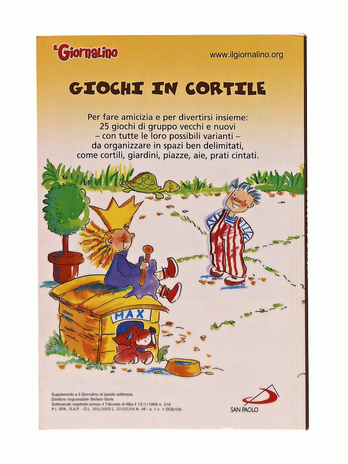 EBOND Giochi In Cortile Supplemento Ilgiornalino Libretto Libro LI048908