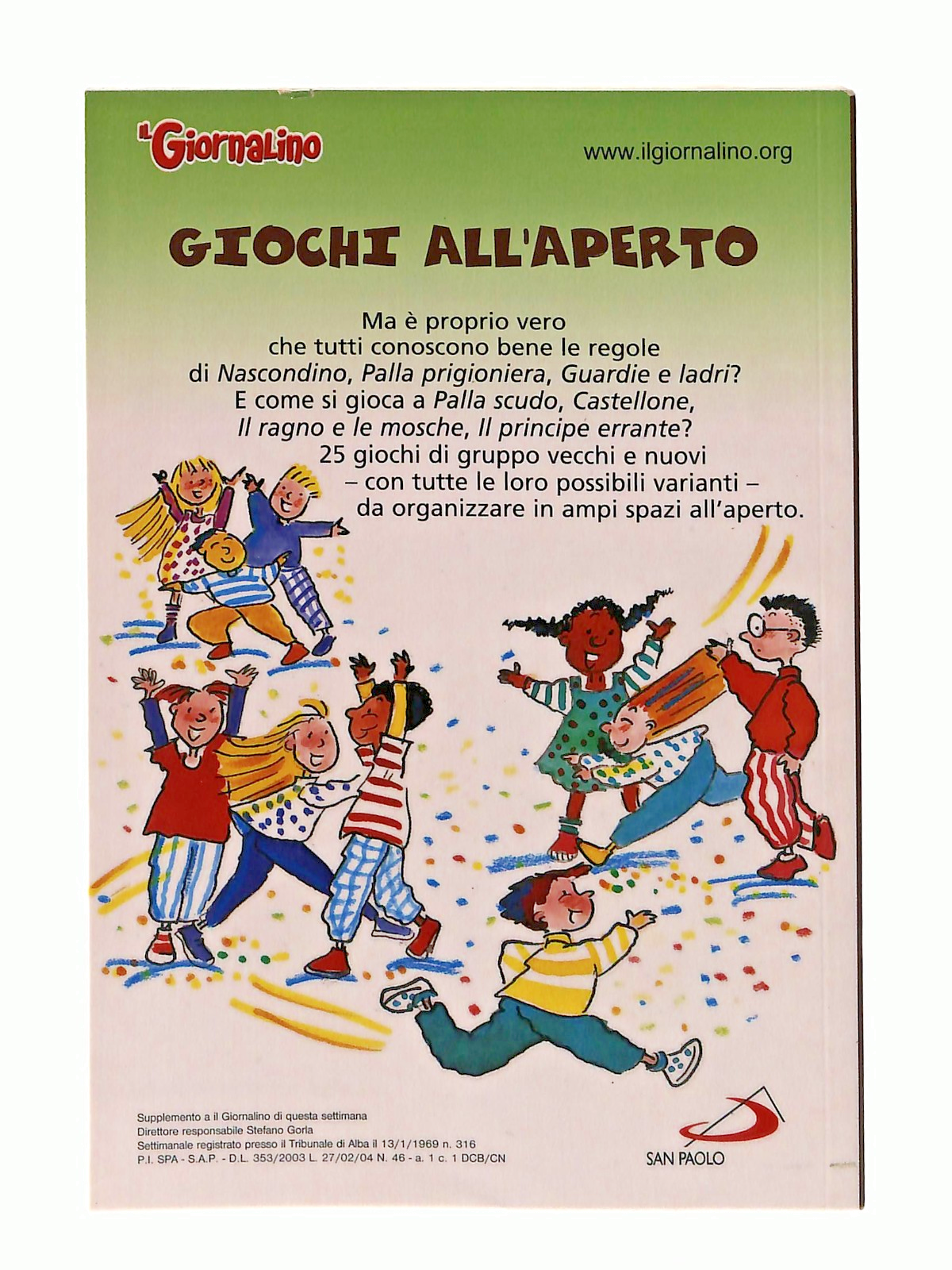 EBOND Giochi All Aperto Supplemento Ilgiornalino Libretto Libro LI048909