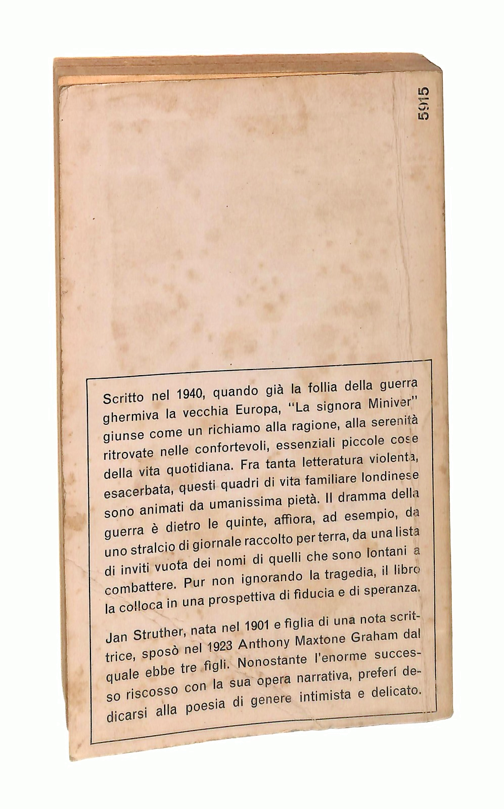 EBOND La Signora Miniver Jan Struther Mondadori 1965 Libro LI048929