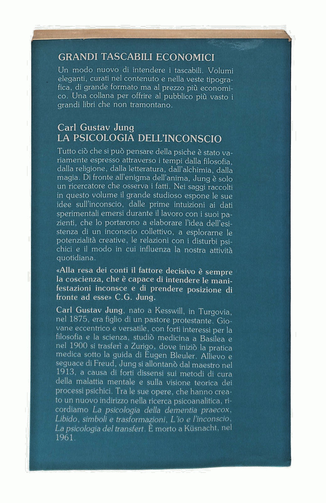 EBOND La Psicologia Dell Inconscio Jung Newton Libro LI049005