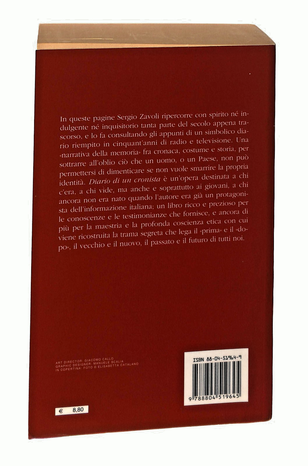 EBOND Diario Di Un Cronista Sergio Zavoli Mondadori Libro LI049155