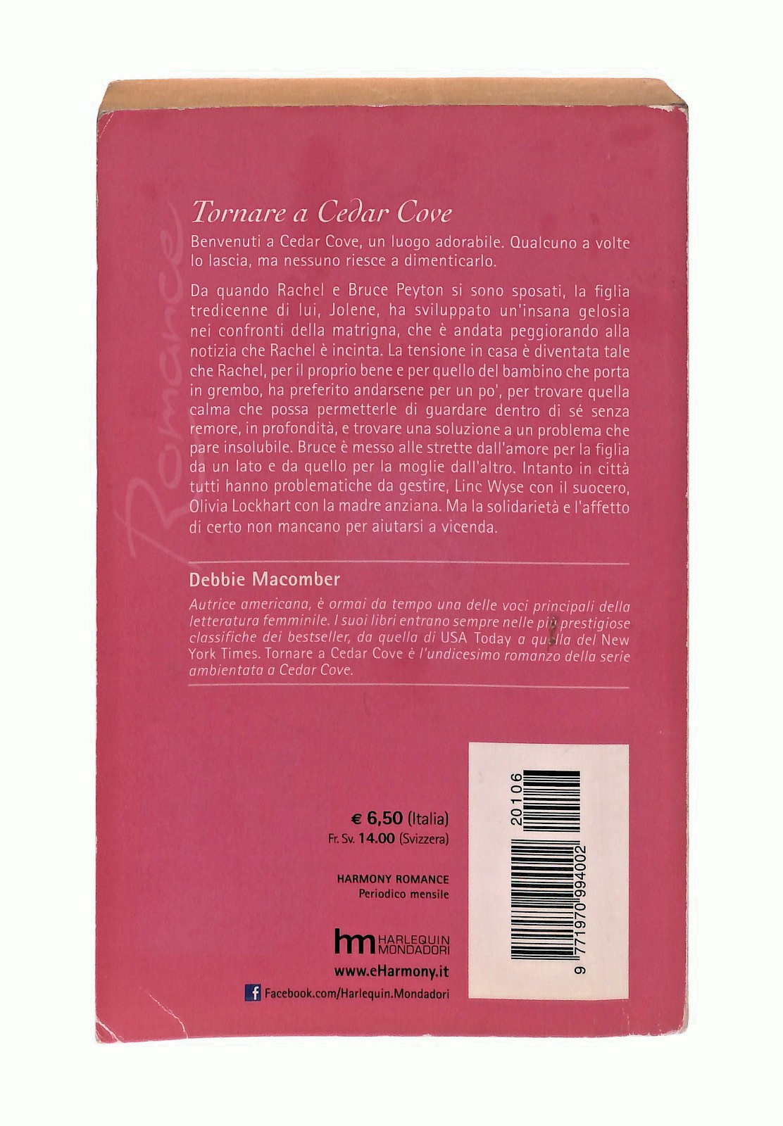 EBOND Tornare a Cedar Cove Debbie Macomber Harmony Mondadori Libro LI049255
