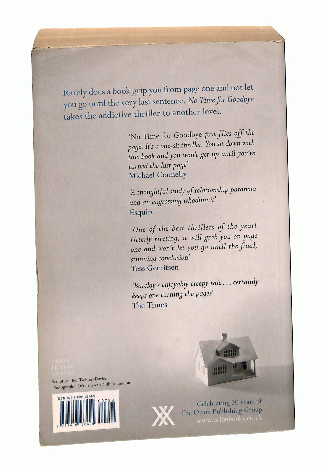 EBOND No Time For Goodbye Linwood Barclay Orion In Lingua Inglese Libro LI049359