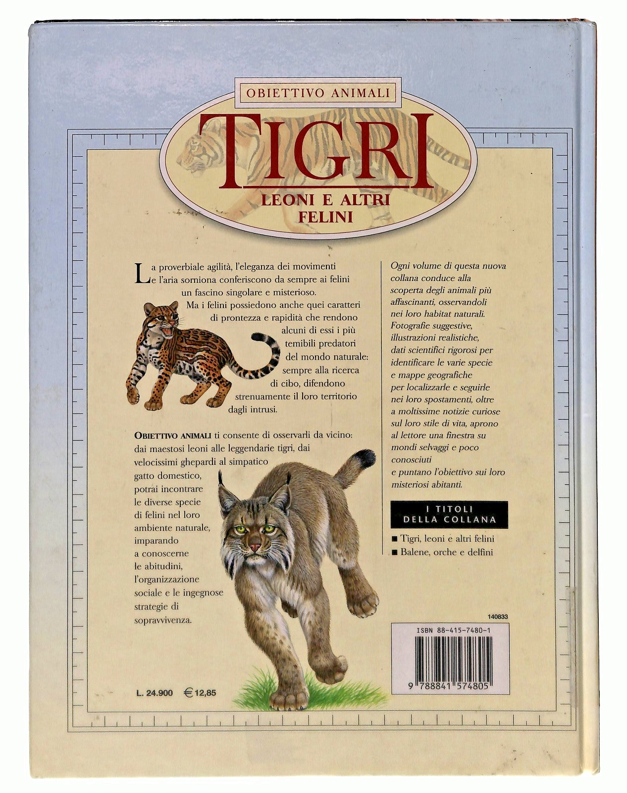 EBOND Tigri Obiettivo Animali Deagostini Ragazzi Libro LI049434