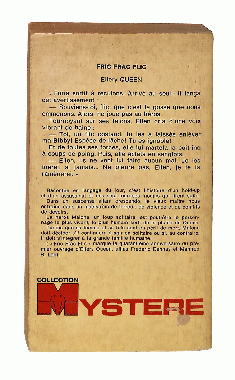 EBOND Fric Frac Flic Ellery Queen Mystere In Lingua Francese Libro LI049438