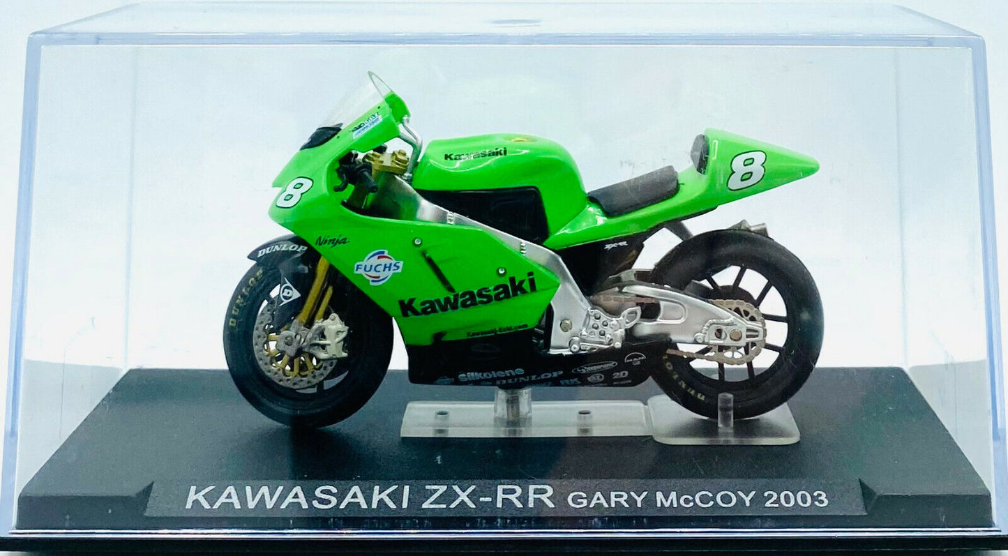 EBOND Modellino Moto Kawasaki ZX-RR - Gary McCoy 2003 - Die Cast - 1:24 - 0265.