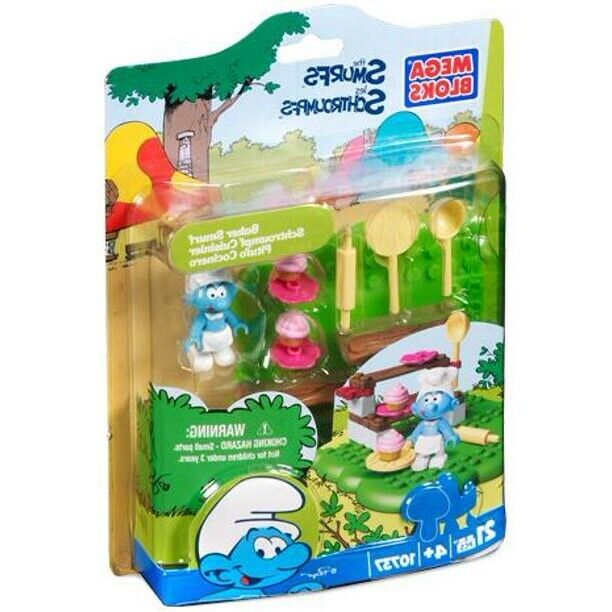 EBOND Mega Bloks The Smurfs PUFFO PANETTIERE ( 10737 Baker Smurf )