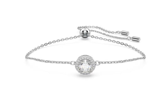 Swarovski 5636266 Braccialetto Constella Taglio tondo Bianco Placcato Rodio