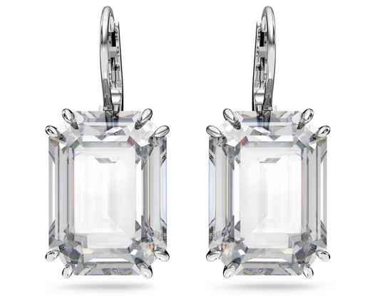 Swarovski 5636569 Orecchini pendenti Millenia Taglio ottagonale Bianchi P. Rodio