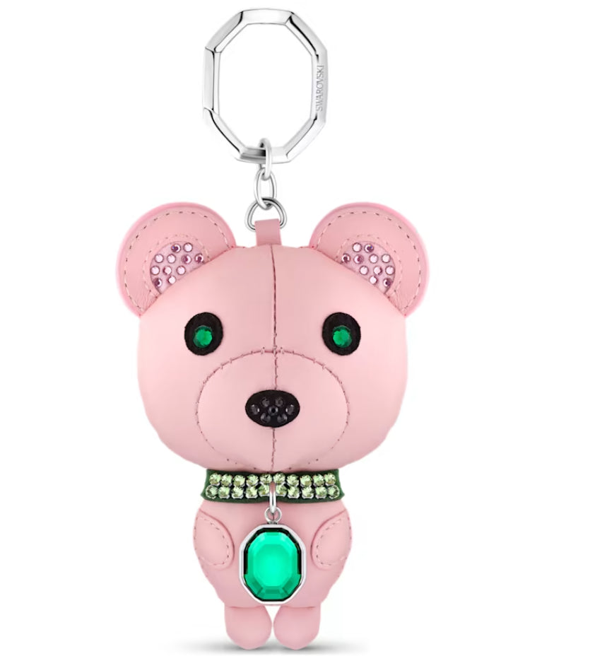 Swarovski 5650128 Portachiavi Icons Orso Multicolore Acciaio inossidabile