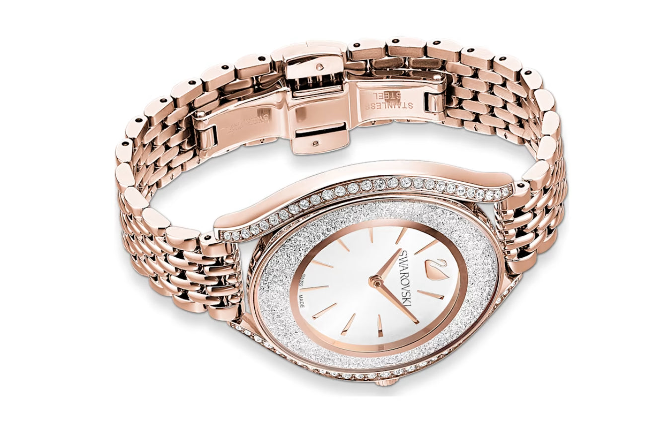 Swarovski 5519459 Orologio Crystalline Aura Bracciale Metallo Oro Rosa