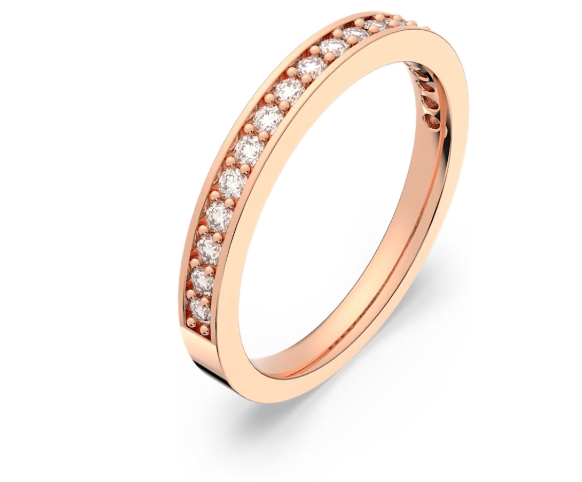 Swarovski 5032898 Anello Rare Bianco Placcato Oro Rosa