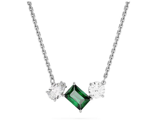 Swarovski 5668278 Pendente Mesmera Taglio misto Verde Placcato Rodio