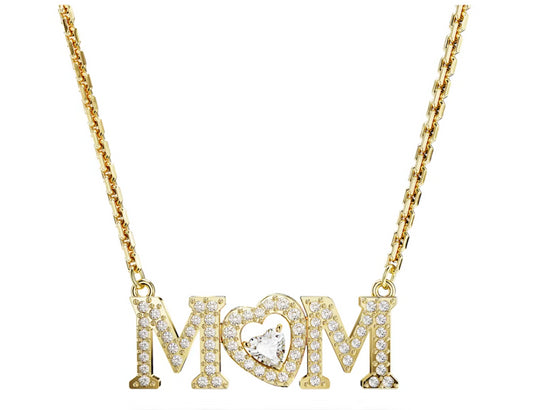 Swarovski 5649933 Collana Mother’s Day Cuore Bianca Placcato Oro