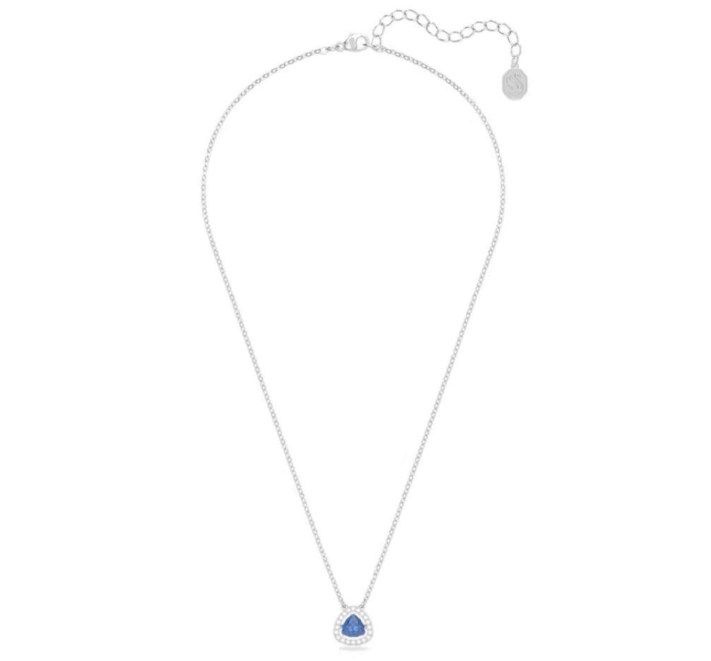 Swarovski 5640290 Collana Millenia Taglio Trilliant Blu Placcato Rodio