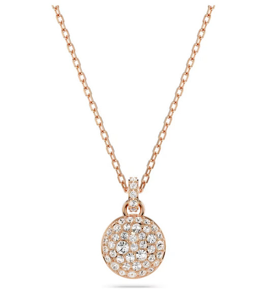 Swarovski 5683450 Pendente Meteora Bianco Placcato Oro Rosa