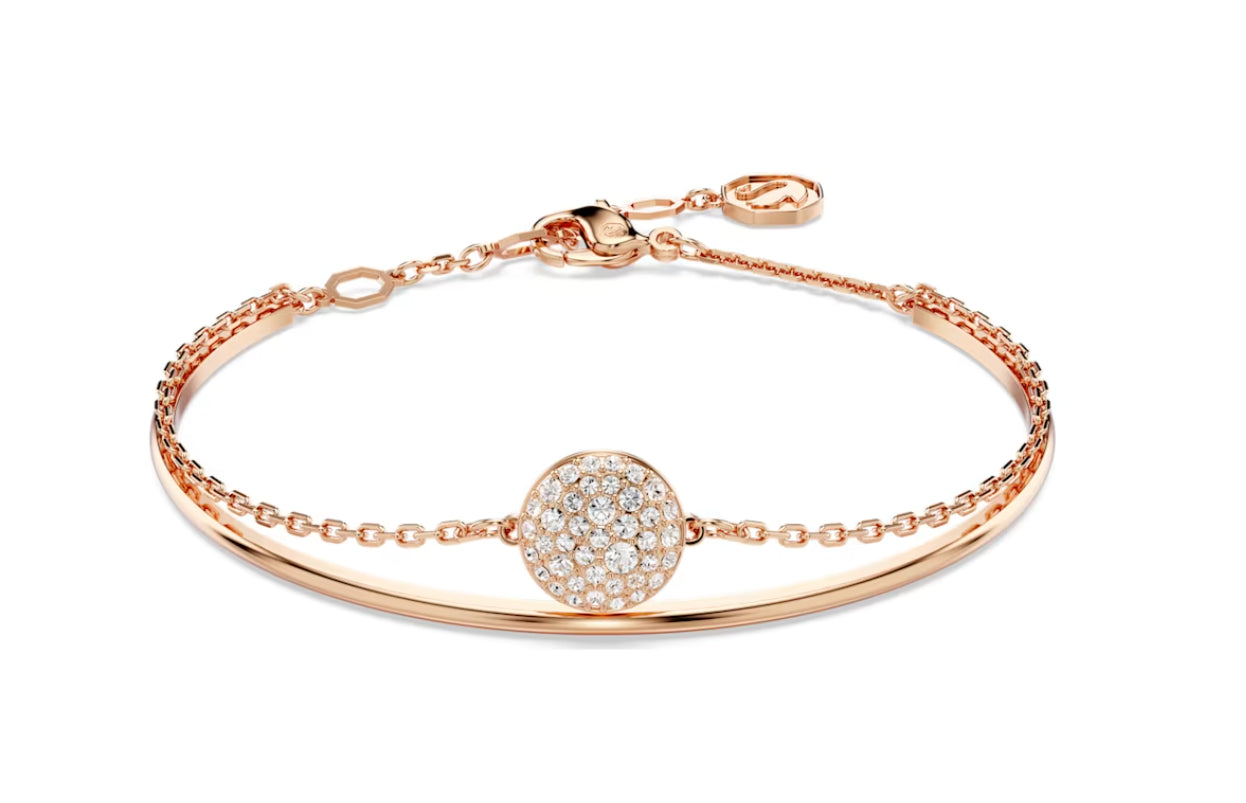 Swarovski 5683452 Bracciale rigido Meteora Bianco Placcato Oro Rosa