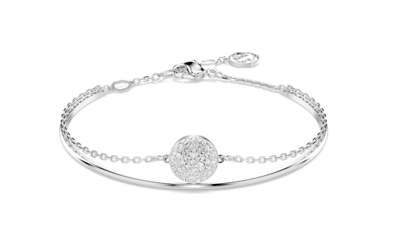 Swarovski 5683447 Bracciale rigido Meteora Bianco Placcato Rodio