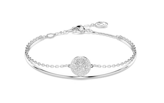Swarovski 5683447 Bracciale rigido Meteora Bianco Placcato Rodio