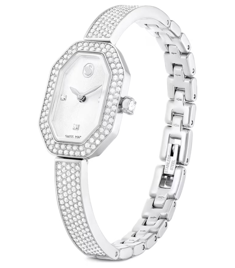 Swarovski 5672977 Orologio Dextera Bangle Bracciale di metallo Tono argentato