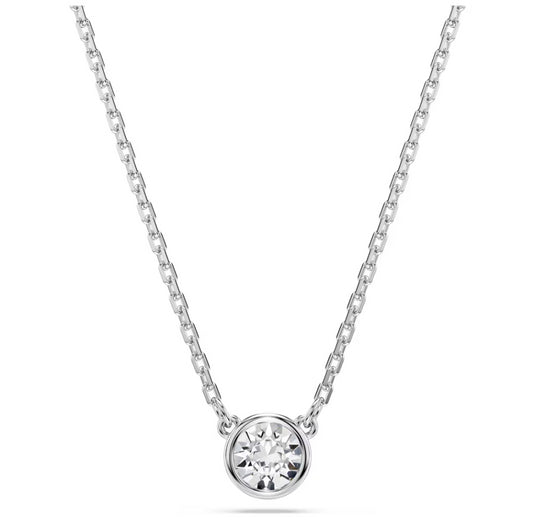 Swarovski 5696039 Pendente Imber Taglio Round Bianco Placcato Rodio