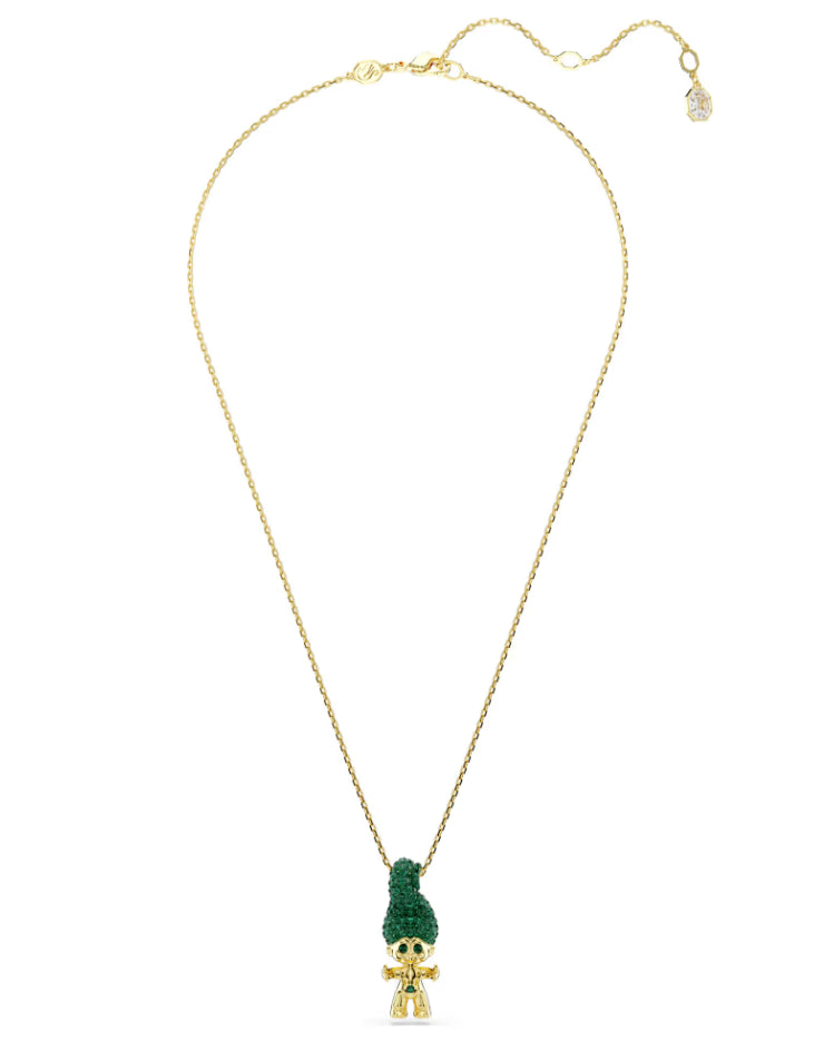 Swarovski 5691939 Pendente Good Luck Trolls Troll Verde Oro