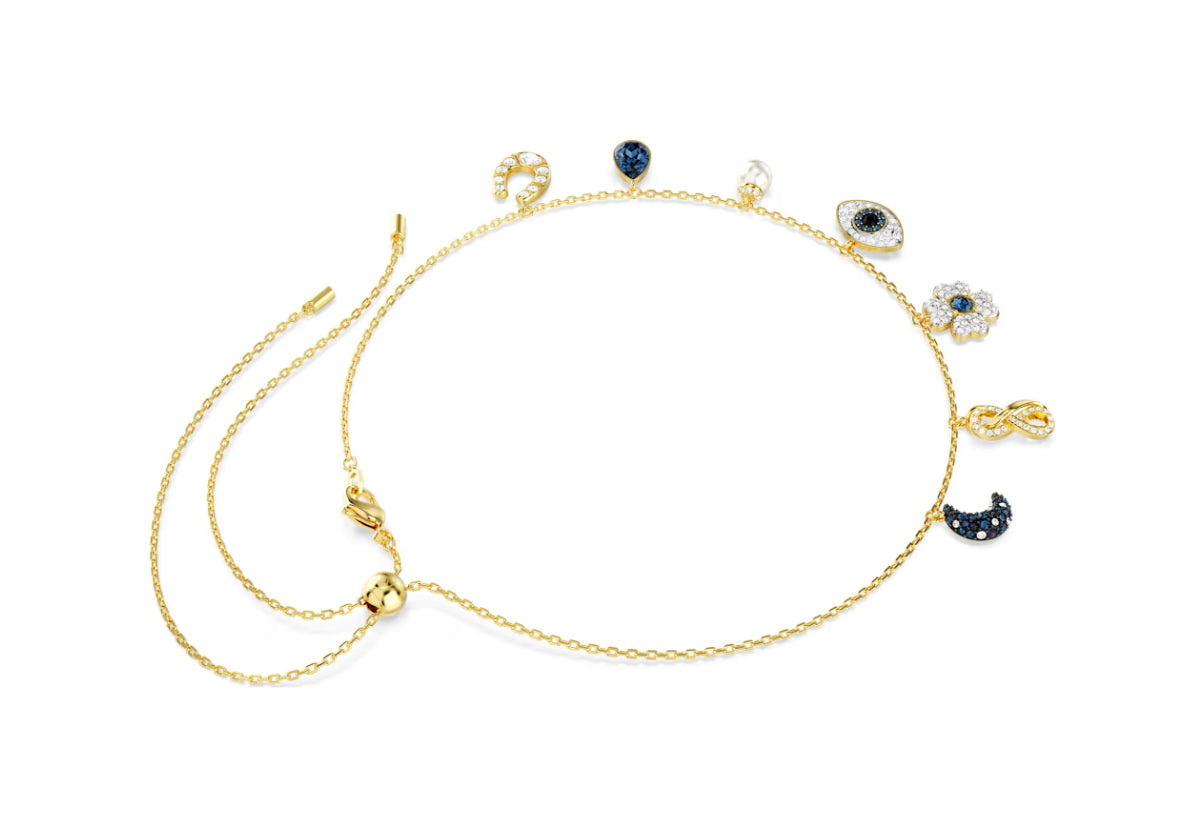 Swarovski 5692164 Girocollo Symbolica Luna infinito quadrifoglio evil eye Ferro