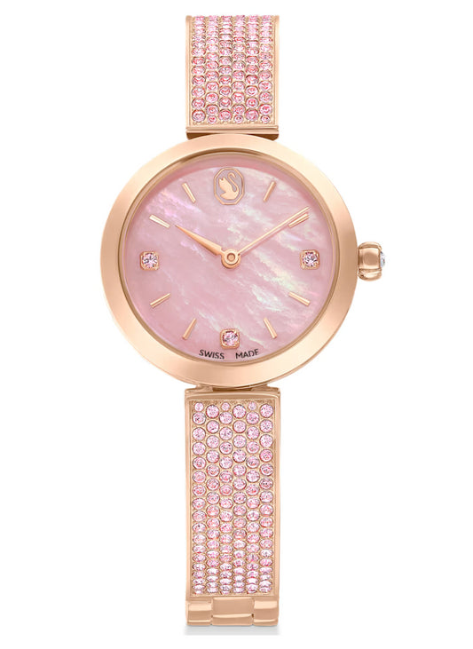 Swarovski 5678756 Orologio Illumina Bracciale in cristallo Rosa Oro Rosa