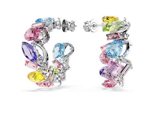 Swarovski 5692412 Orecchini a cerchio Gema Design asimmetrico Taglio misto