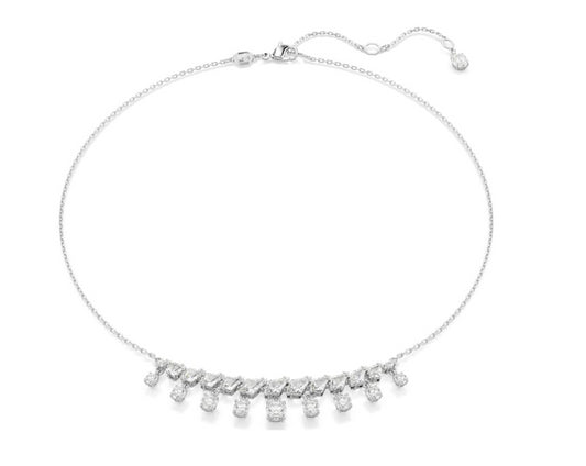 Swarovski 5692637 Collana Idyllia Taglio misto Fiocco Di Neve Bianco Rodio
