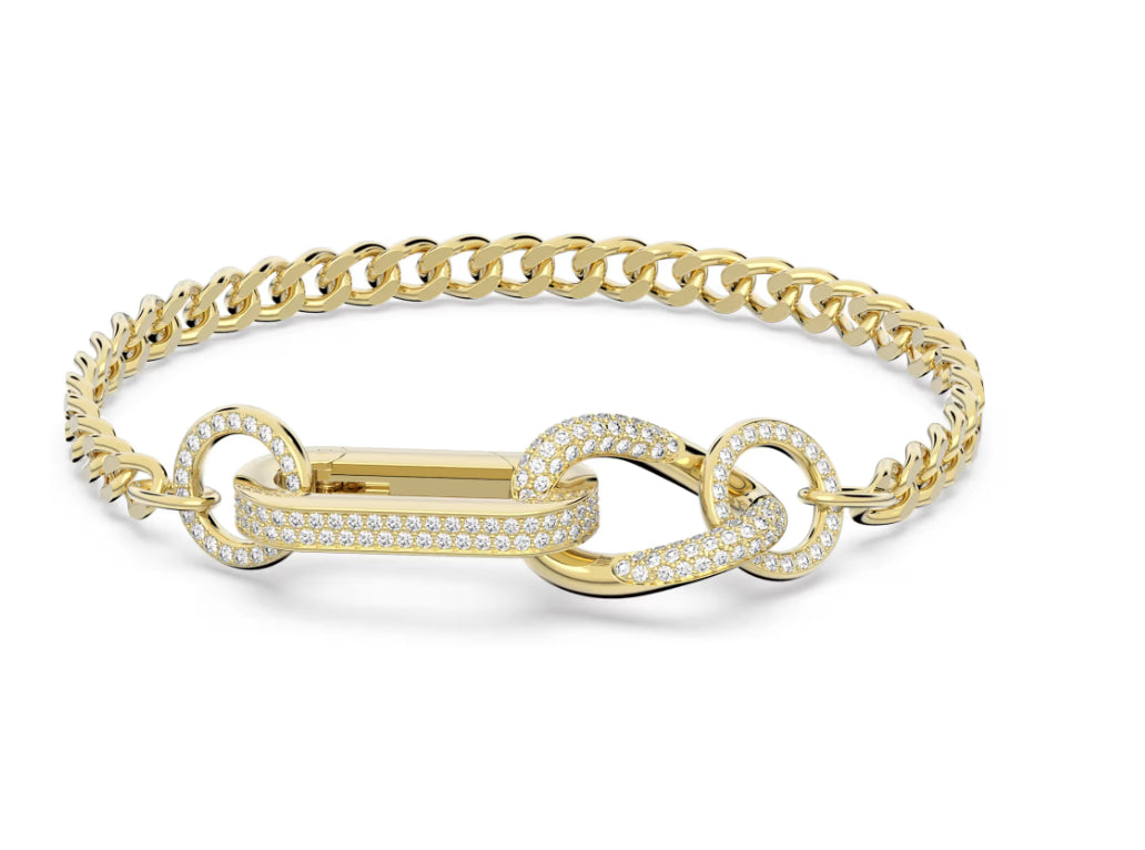 Swarovski 5642601 Braccialetto Dextera Pave Link misti Bianco Placcato color