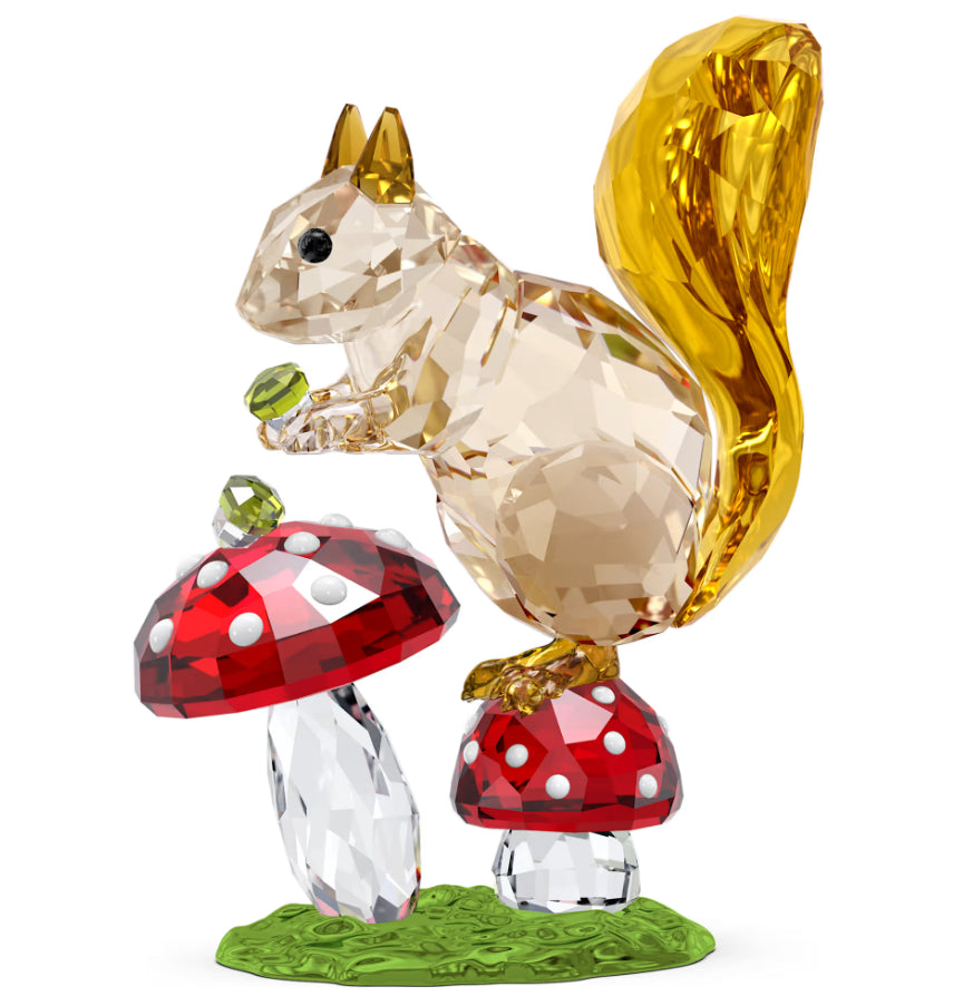 Swarovski 5684343 Idyllia Scoiattolo e Funghi