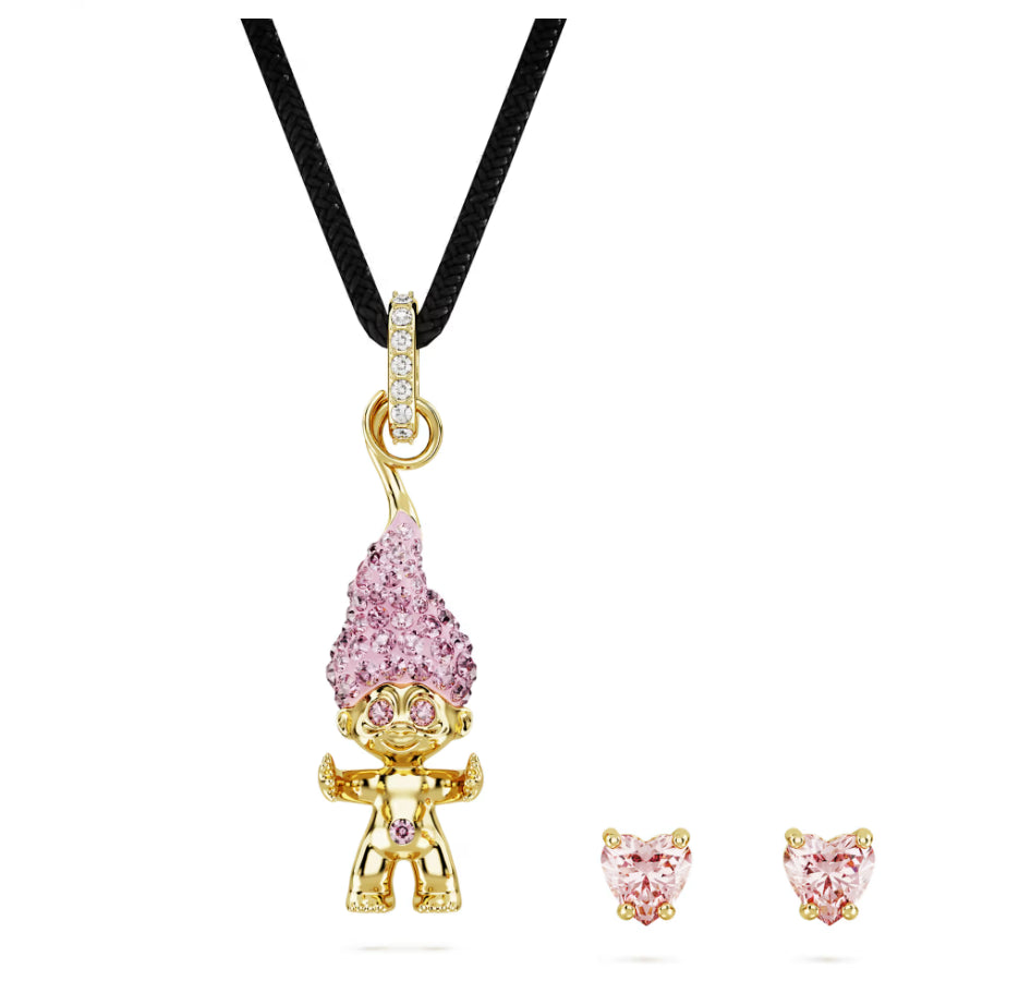 Swarovski 5691945 Set Good Luck Trolls Troll Rosa
