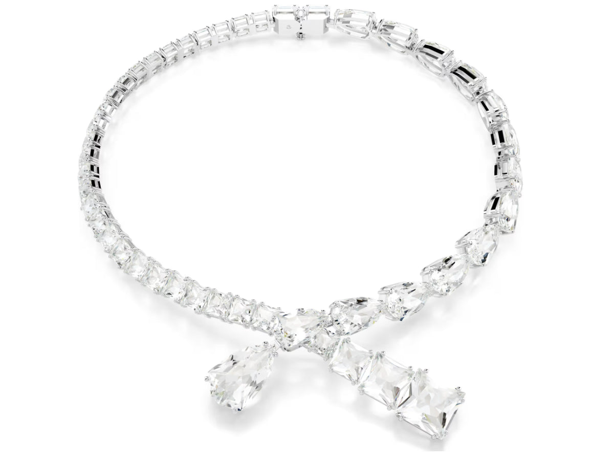 Swarovski 5692521 Collana Matrix Taglio misto Bianca Placcato rodio