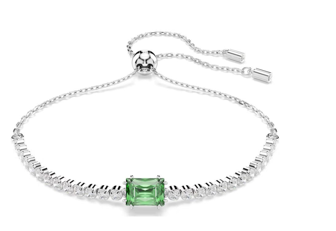 Swarovski 5693411 Braccialetto Matrix Tennis Verde