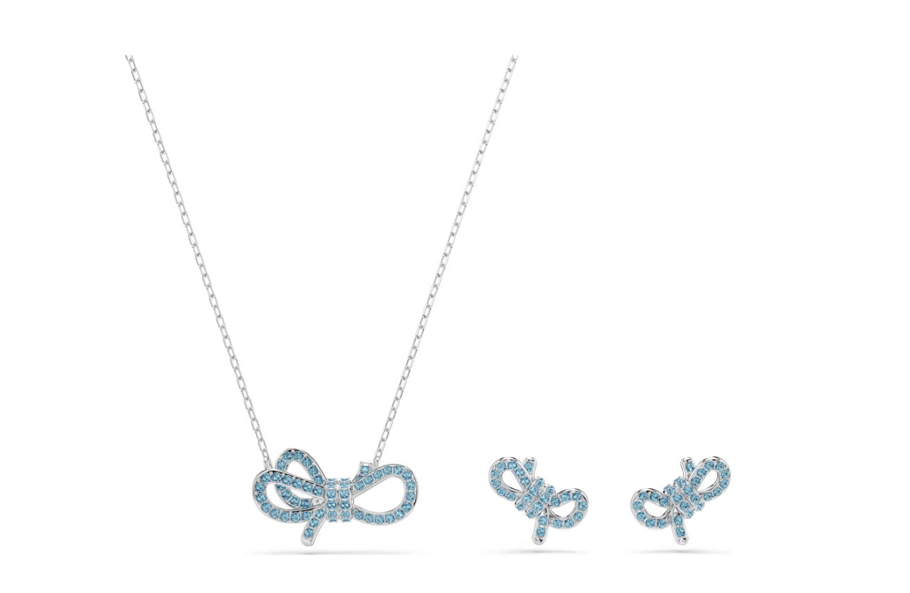 Swarovski 5723554 Set Lifelong Bow Fiocco Blu