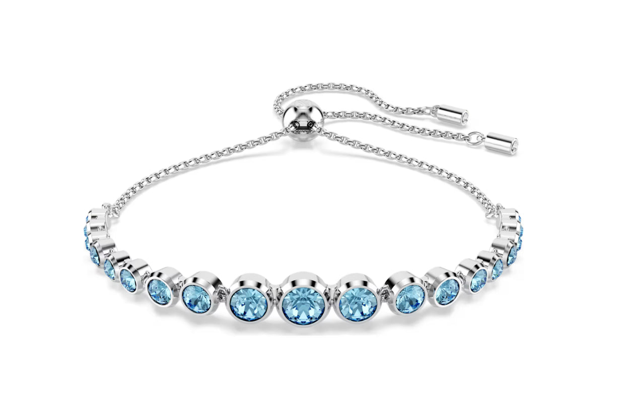 Swarovski 5719282 Bracciale Tennis Imber Blu