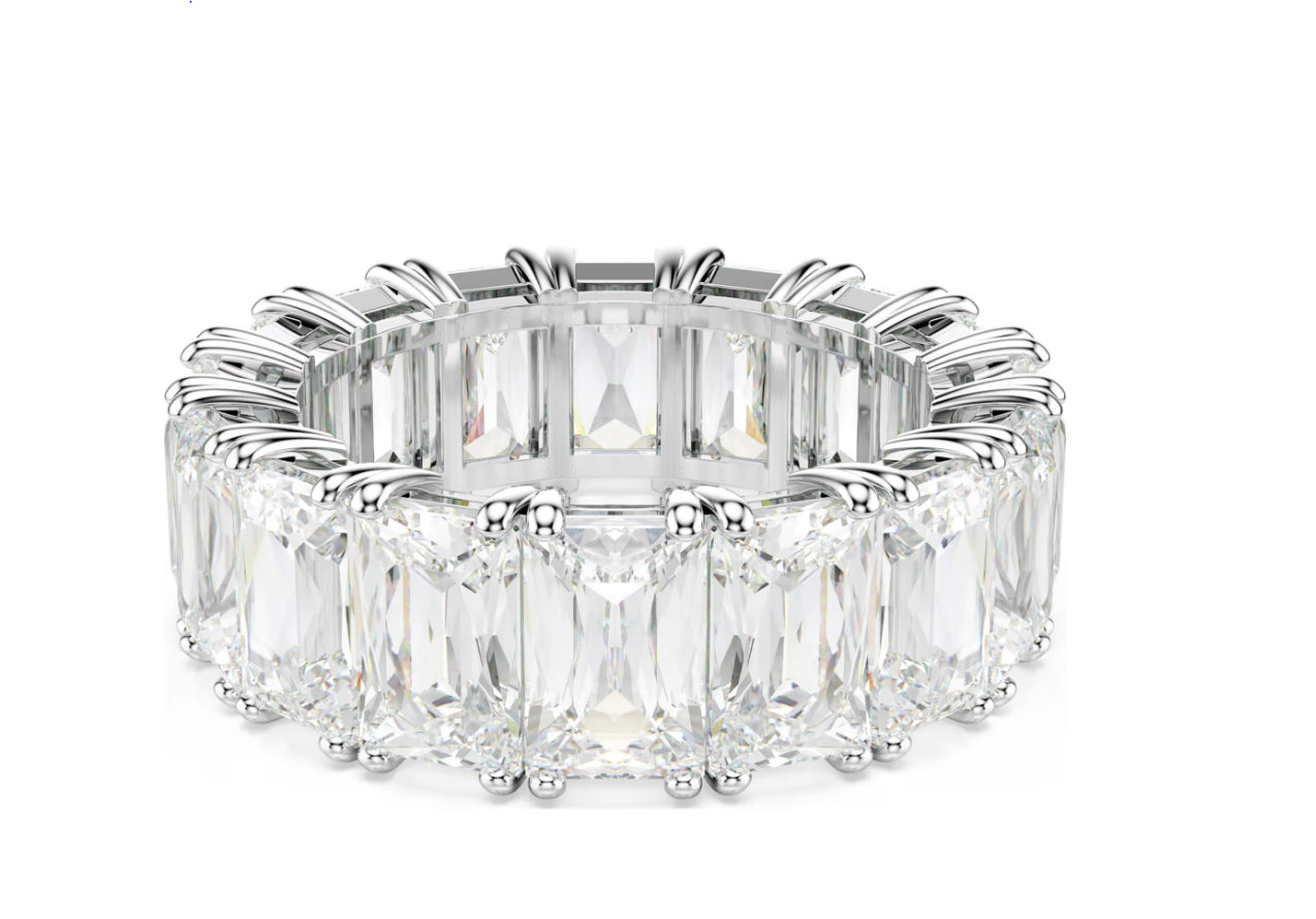 Swarovski 5709277 Anello Matrix Vittore Bianco Taglia 50