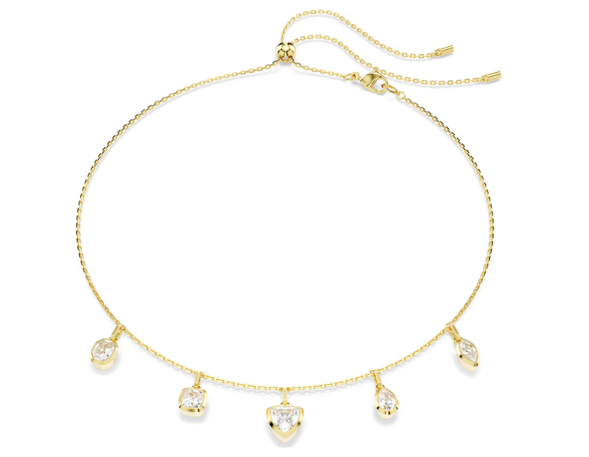 Swarovski 5705463 Collana Imber bianca Placcato color oro
